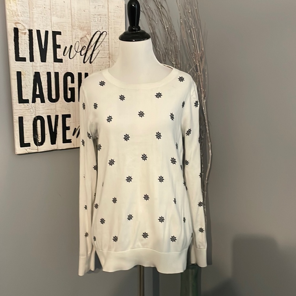 Old navy nautical navy and cream sweater